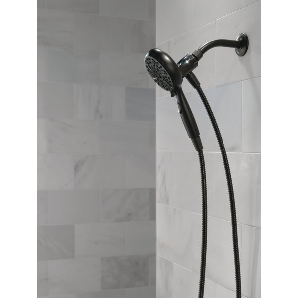 Delta SureDock Hand Held Shower Head, 5Spray Detachable Round Shower Head 1.75 GPM